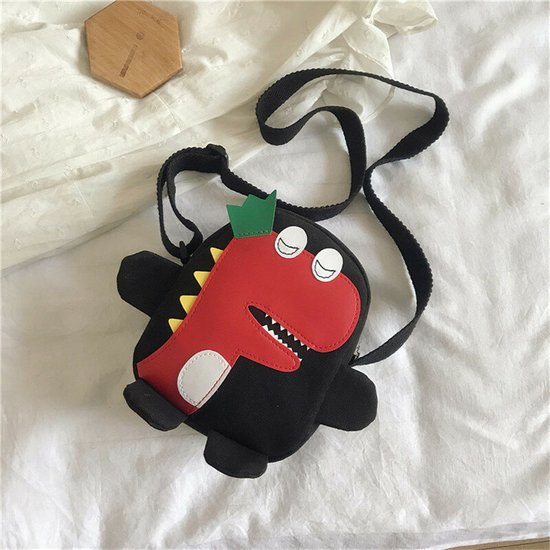Przystojny dinozaur torba na klatkę piersiowa Cartoon Unisex Cross-torebka maluch dziecko plecak podróżny torby dla dzieci dla dziewcząt chłopców