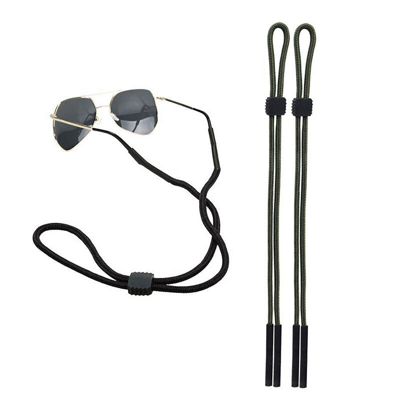2Pcs Außen Anti-überspringen Sonnenbrille Cord Goggle Nylon Strap Halter Verstellbaren Gürtel EIG88