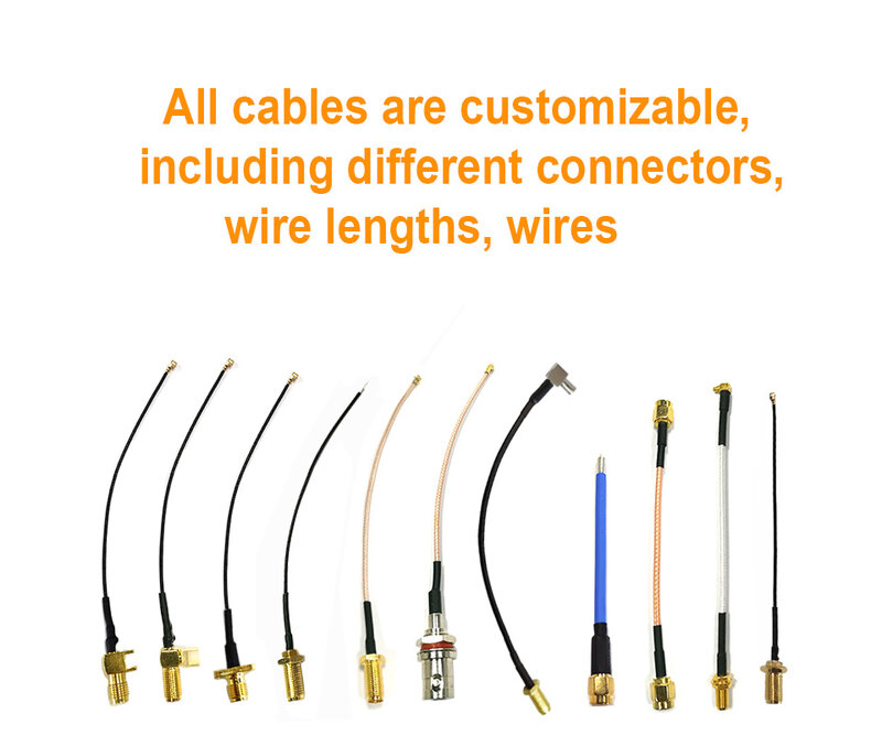 Eoth-Cable Coaxial RG178 de 2 piezas, toma hembra SMA, PCB, Conector de cola de cerdo para WIFI, enrutador inalámbrico, GPS, GPRS