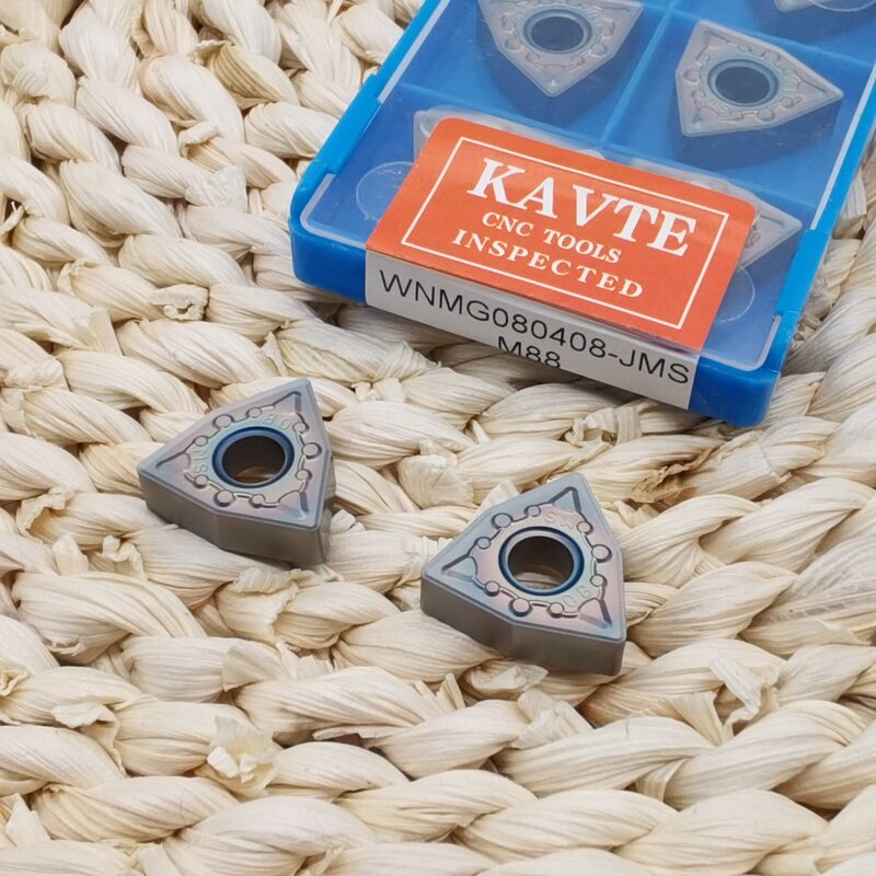 KAVTE WNMG080404-MA WNMG080408-MA MS JMS внешний круг токарный станок токарные инструменты вставки, цветное покрытие, специально для нержавеющей стали