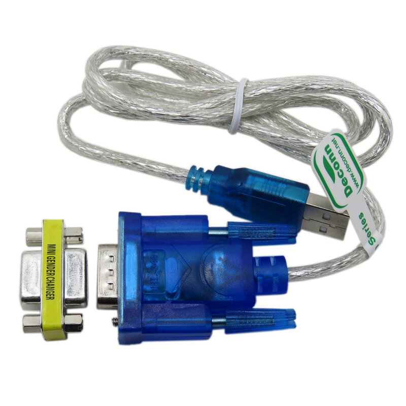 USB do RS-232 DB9 9-pin seryjny Adapter do kabla, części do vga 80cm, z Adapter żeński obsługuje do Win8 komponenty komputerowe