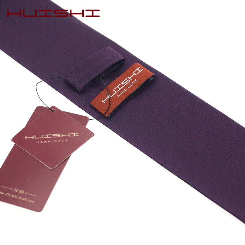 Classic Business Necktie Collar Men Women Quality Stripe Ties Scarves Deep Purple Waterproof British Style Mens Neck Ties Color