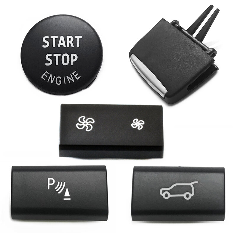 Dashboard kratka wentylacyjna klipy Ac wentylacja objętość przełącznik bagażnika przycisk zapłonu dla BMW X5 X6 E70 E71 E72 2007-2014