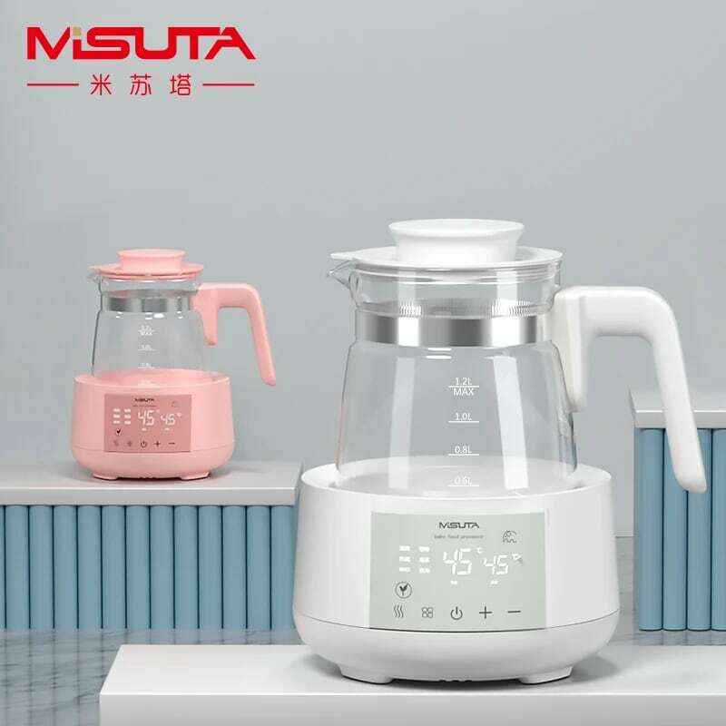 220V stała temperatura czajnik wodny 1200ML dla dziecka herbata mleczna kawa inteligentny czajnik elektryczny podgrzewacz wody