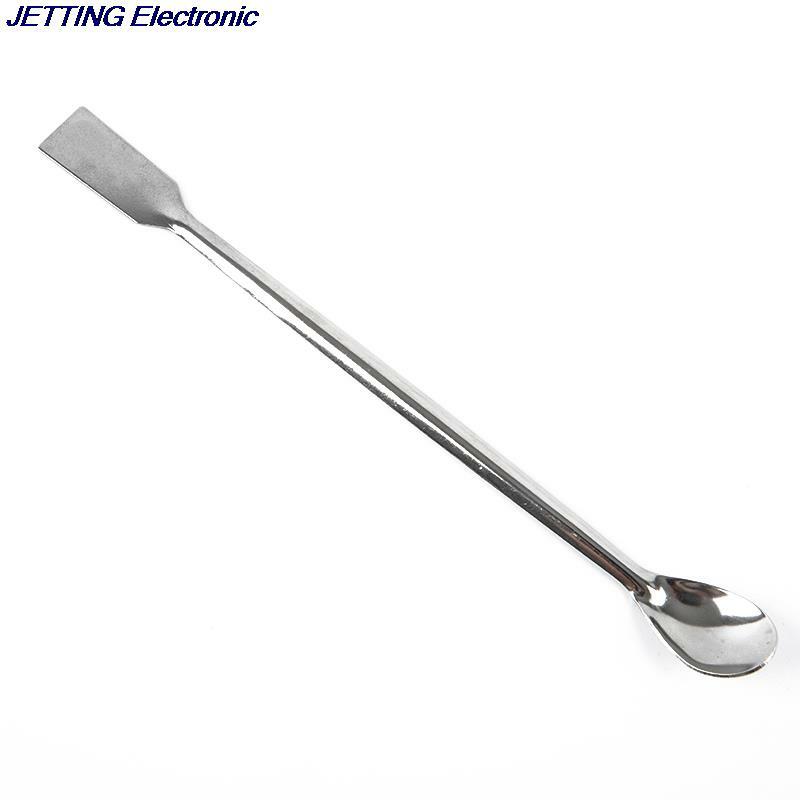 Hot sale 12PCS Stainless Steel Lab Spoon Spatula/Laboratory Sampling Spoon Mixing  Micro Spatula Scoop