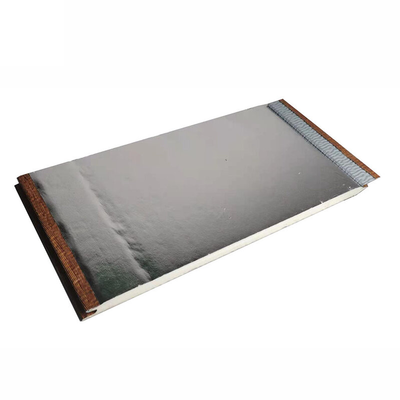 Metal Siding Panel para isolamento de parede exterior, placa decorativa, poliuretano Sandwich Panel, uso do link da amostra, 16mm * 380mm * 3800mm