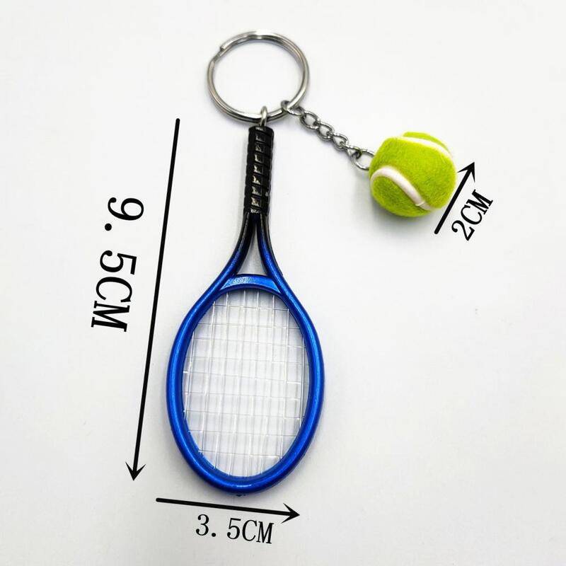 LLavero de raqueta de tenis para hombre y mujer, minillavero deportivo con colgante en 6 colores, ideal para regalo, 2022
