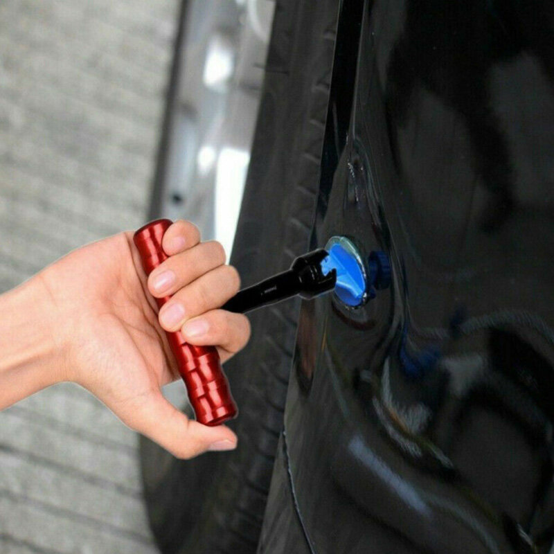 18 pièces/ensemble universel Auto voiture joint Dent réparation bleu outil de suppression plastique renforcé Applicable à tous les extracteurs sans levier
