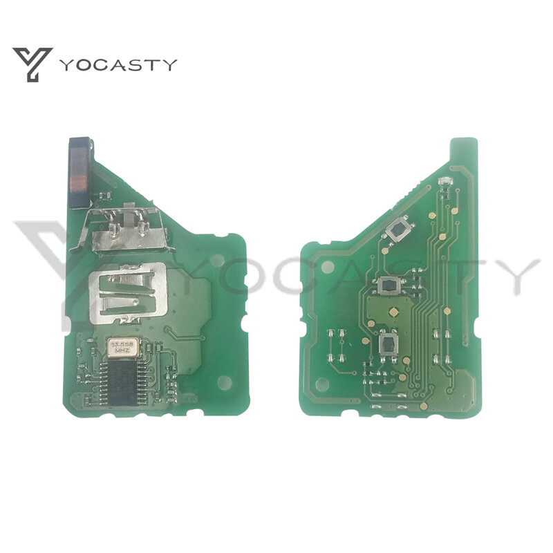YOCASTY-2 Botão Remoto Flip Car Key Fob, 433MHz, apto para Honda Civic 2014, 2015, 2016, 2017, Chip PCF7961, HLIK6-3T