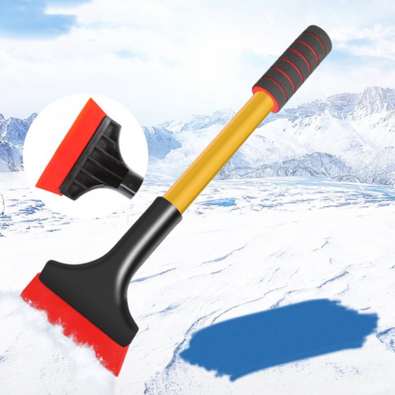 1 pz 42x11CM inverno pulizia auto raschietto ghiaccio pala da neve parabrezza auto spazzola da neve con manico ergonomico in schiuma