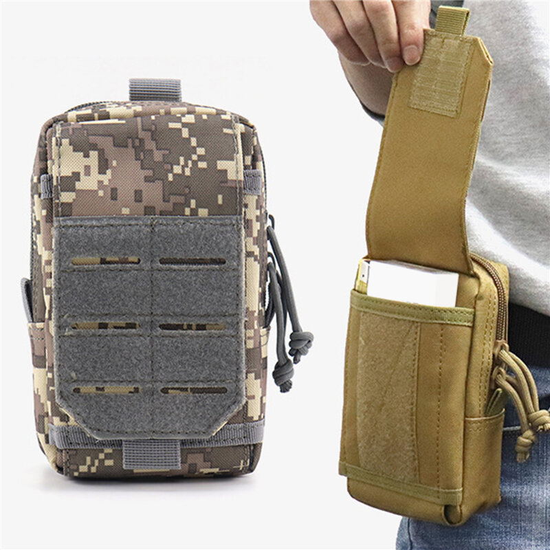Tactical Soft Pouch marsupio militare Outdoor Men Tool Bag Vest Pack borsa custodia per cellulare caccia borse compatte