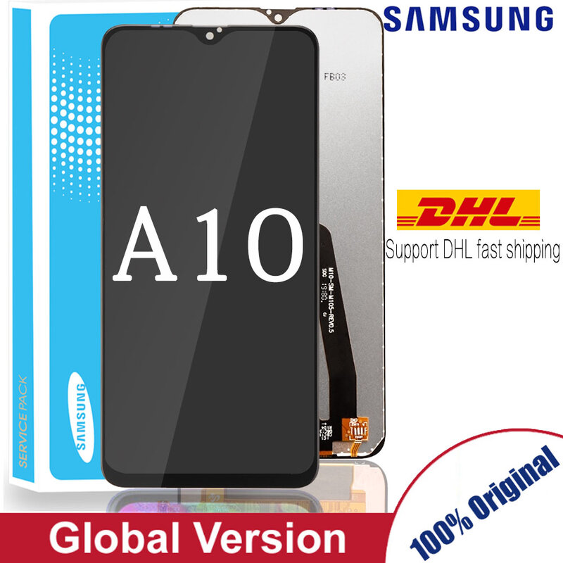 Oryginalny 6.2 "LCD do SAMSUNG Galaxy A10 A105 A105F SM-A105F wyświetlacz LCD ekran Digitizer zgromadzenie Service pack