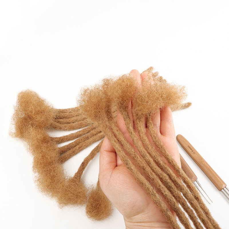 Extensões de dreads por atacado vastas 100% dreadlocks de cabelo humano artesanal completo 20 fios