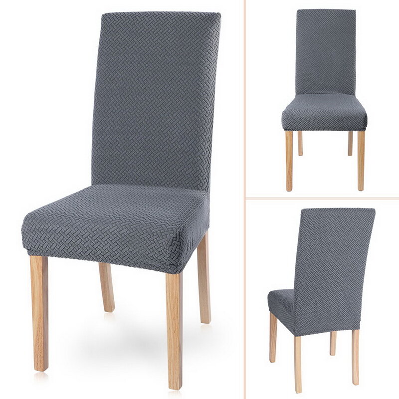 Funda de LICRA para silla elástica de un Color, fundas elásticas para sillas, fundas de sillas para comedor, cocina, Hotel, banquete, boda, 1/2/4/6 Uds.