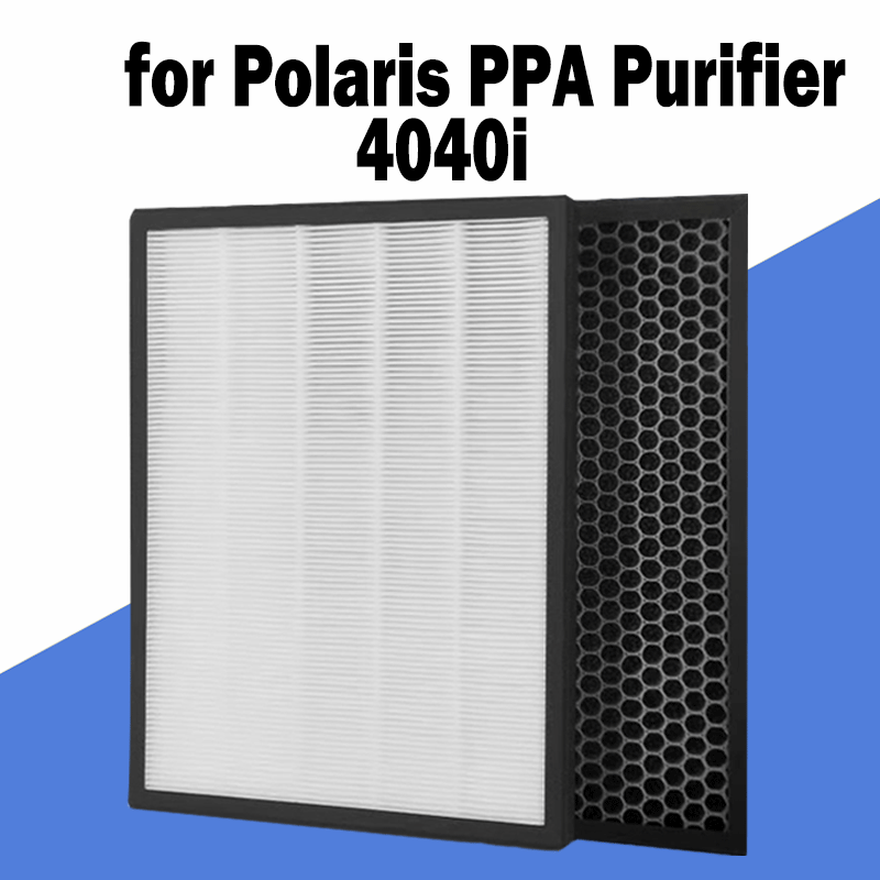 Filtre de remplacement H13 et filtre à charbon actif, pour purificateur d'air Polaris PPA 4040i