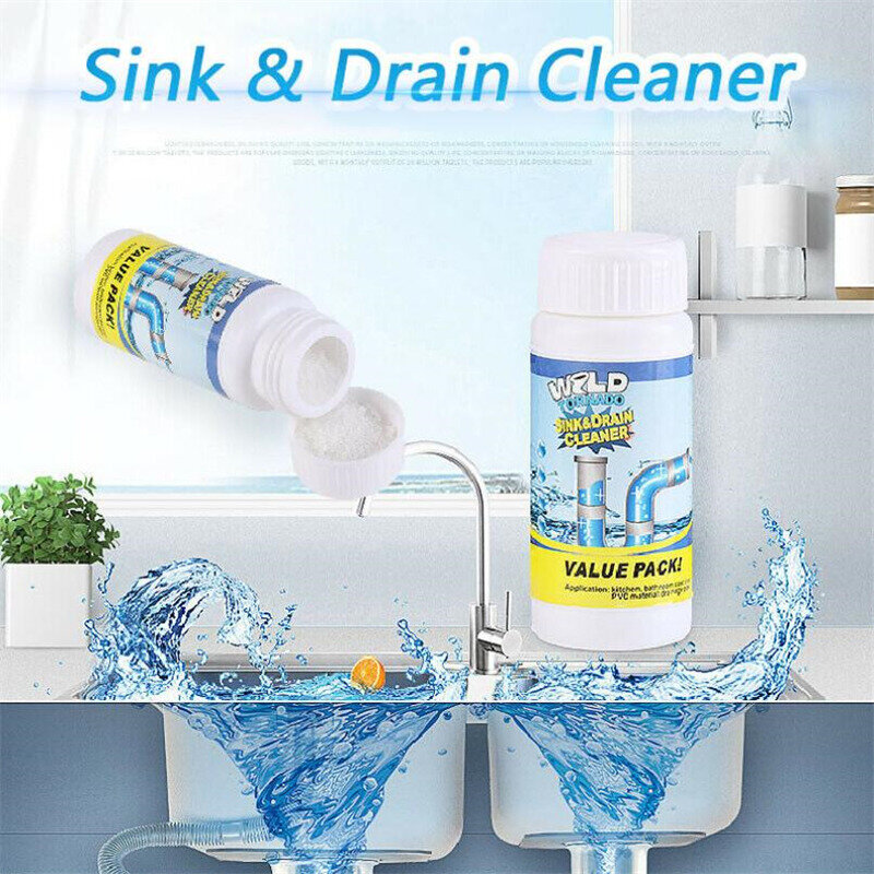 Powerful Pipe Dredging Agent Sink Drain Cleaner High Efficiency Dredge Drainage Deodorant Kitchen Sewer Toilet Cleaning Tools