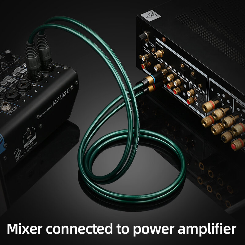 ATAUDIO-Cable de audio HIFI RCA a XLR (macho o hembra) para amplificador DAC TV, 0,5 M- 5M, NO1062, 2 unids/lote por par