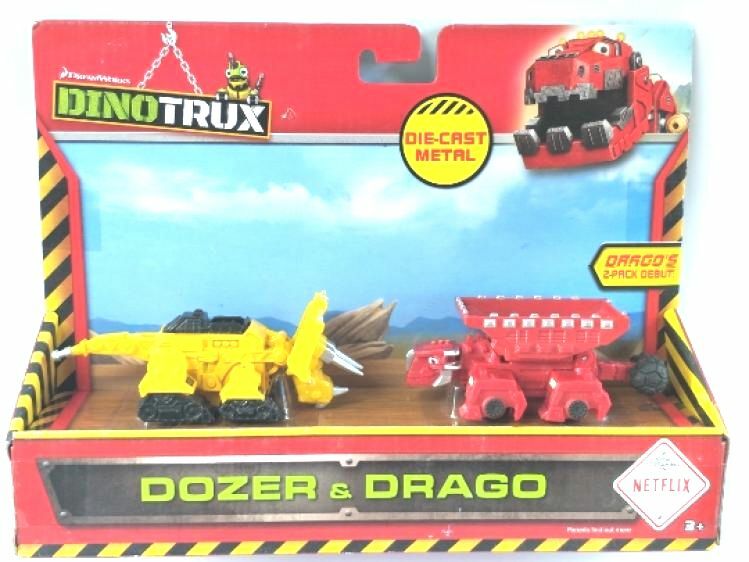 เดิมกล่อง Dinotrux ไดโนเสาร์รถบรรทุกที่ถอดออกได้ไดโนเสาร์ของเล่นรถมินิรุ่นเด็กของขวัญไดโนเสาร์รุ่น