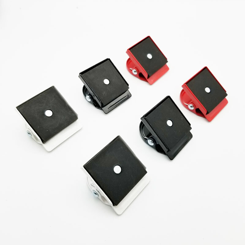 4 Buah/Set Warna Logam Magnetik Klip untuk Dapur Rumah Kantor Sekolah Studio Kulkas Papan Tulis Dinding Magnet Hook Klip