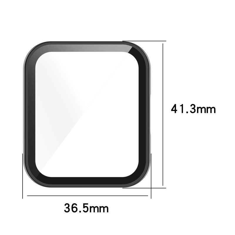 Capa à Prova de Choque para Redmi Watch 2 Lite Protetor de Tela Completa, Vidro e Vidro Protetor, Mi Watch Lite Shell
