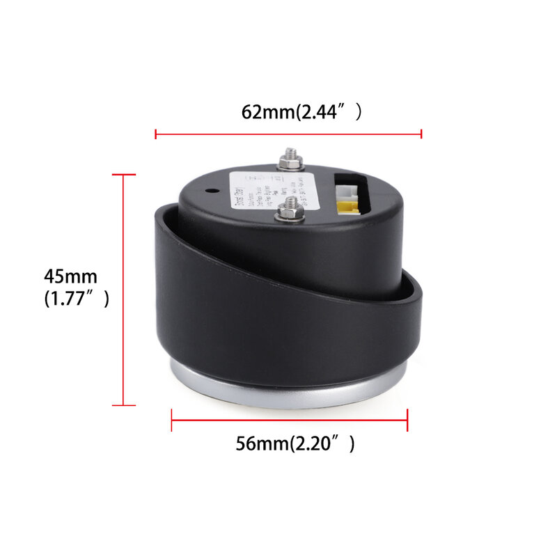 Medidor Digital de temperatura del agua para coche, medidor de temperatura del agua de carreras con Sensor, Universal, de 2 ", 52mm, 12v/24v, 40-120 Celsius