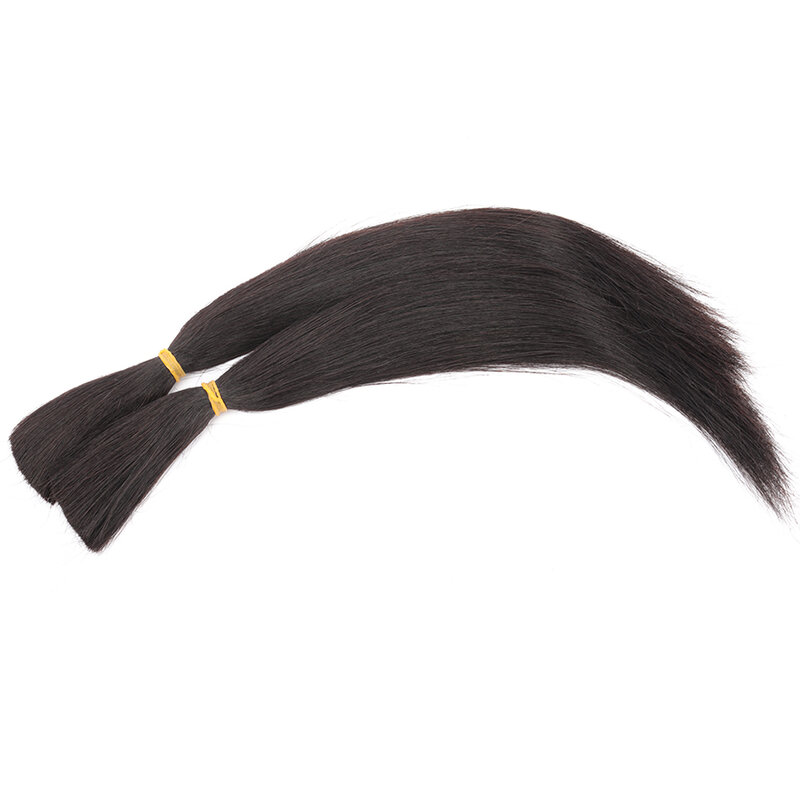 Krótkie proste ludzkie włosy hurtowo do oplatania włosy w naturalnym kolorze rozszerzenia 50 g/sztuka brazylijski Remy włosy do oplatania pojedynczy wątek