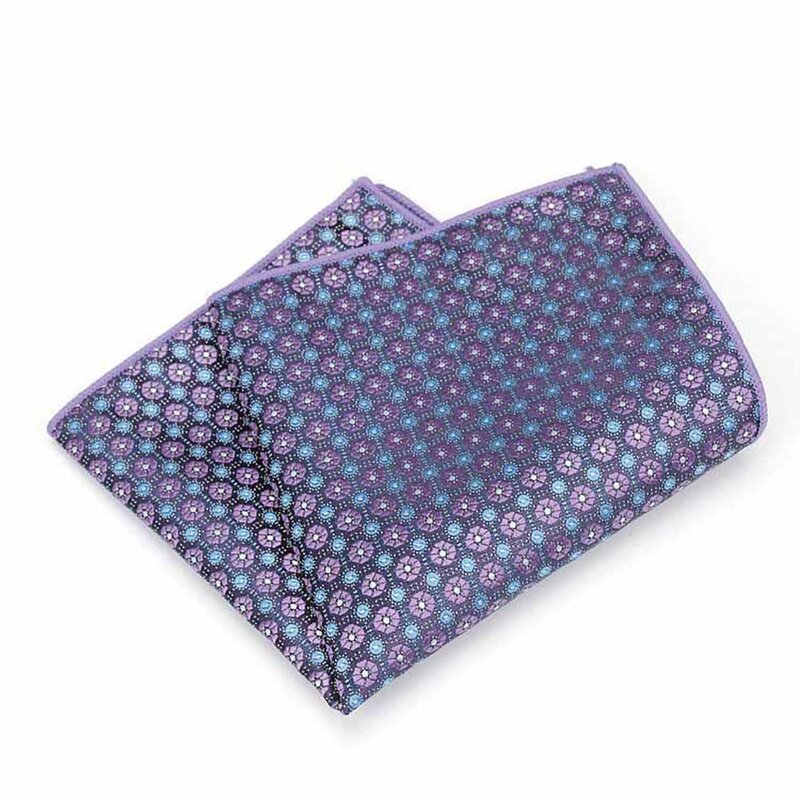HUISHI Men's Pocket Square Polka Dot Handkerchief Dots Hanky Suits Pocket Square With High Bind Off