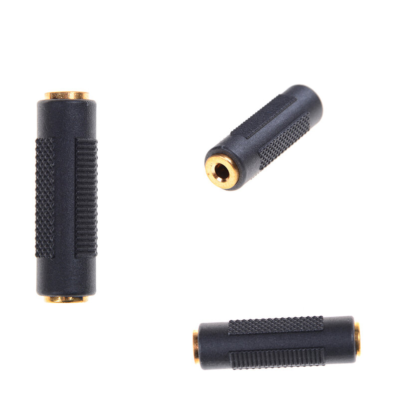 1PCS Gold Plated 3.5 mm Female to 3.5mm Female Jack Stereo Coupler Adapter
