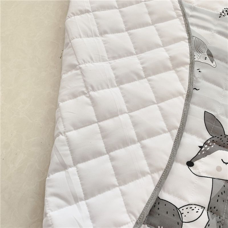 Детский игровой коврик, одеяло для ползания для новорожденных, Круглый напольный ковер, декоративный ковер BX0D