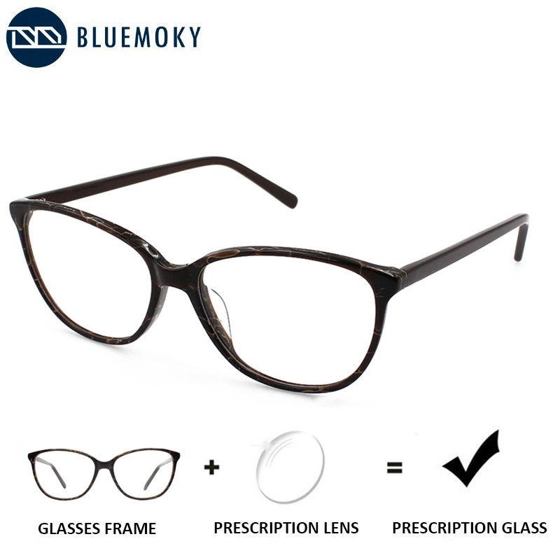 BLUEMOKY-gafas graduadas para mujer, gafas ópticas para ojos de gato, bifocales multifocales, miopía, hipermetropía, personalizadas