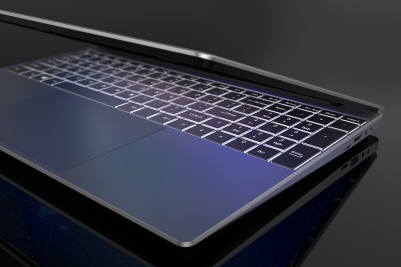 Laptop fino intel core gaming, computador portátil com teclado retroiluminado