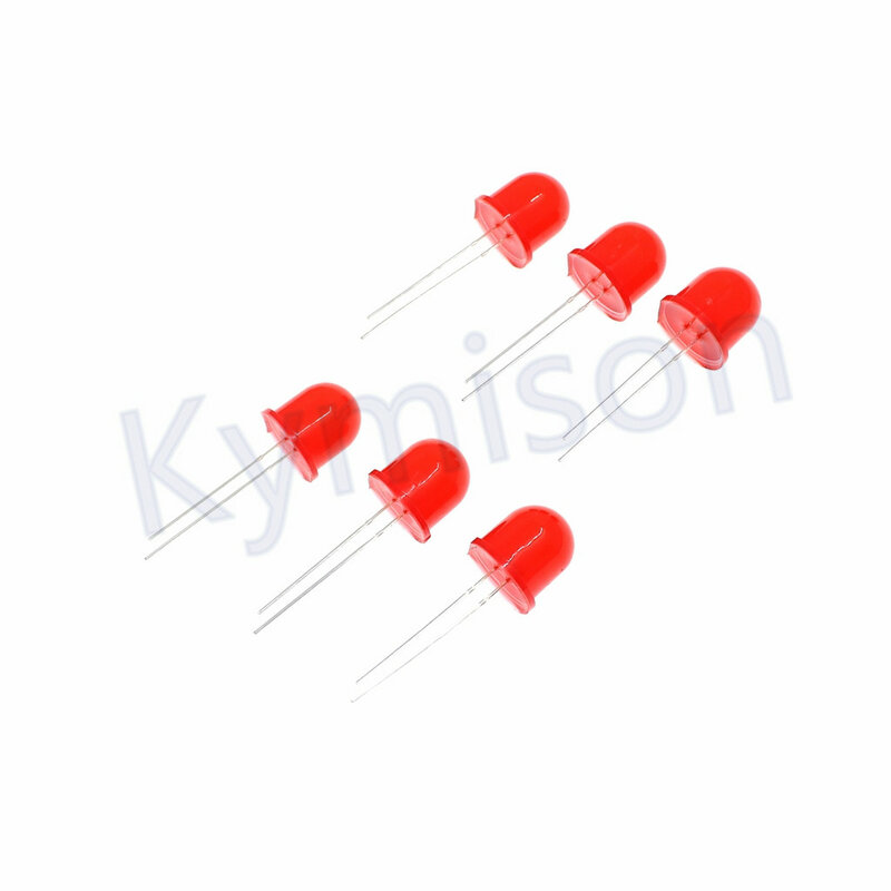 Diode électroluminescente F12 LED rouge 12mm, Kit assorti, 250 pièces, à monter soi-même