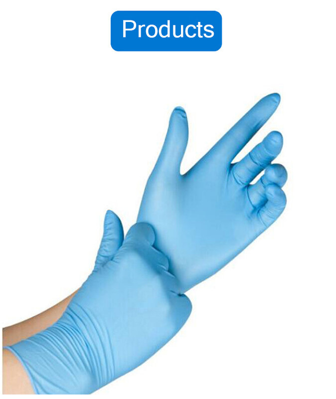 Disposable Nitrile Gloves 100 Piece Oil-resistant And Durable Household Doctor's Catering Wholesale