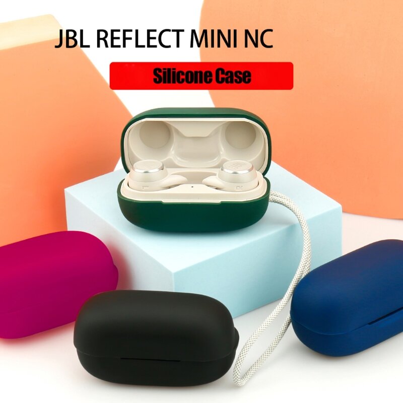 Funda protectora de silicona lavable anticaída para auriculares inalámbricos JBL REFLECT MINI NC