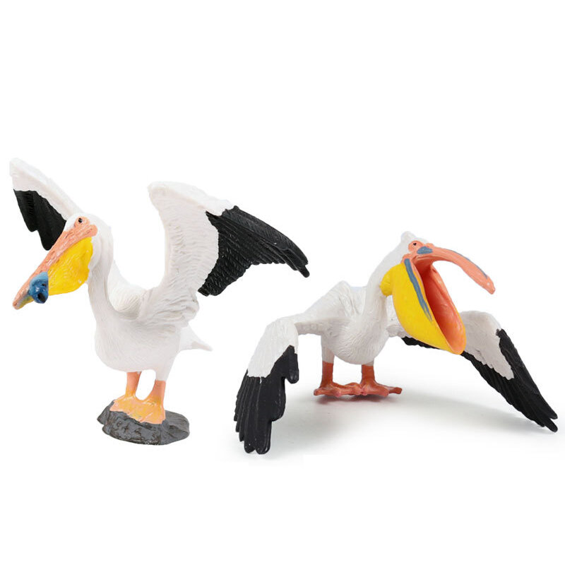 새로운 클래식 새 동물 귀여운 잉꼬 갈매기 독수리 앵무새 모델, 솔리드 PVC 액션 피규어, 고품질 미니어처 교육 장난감