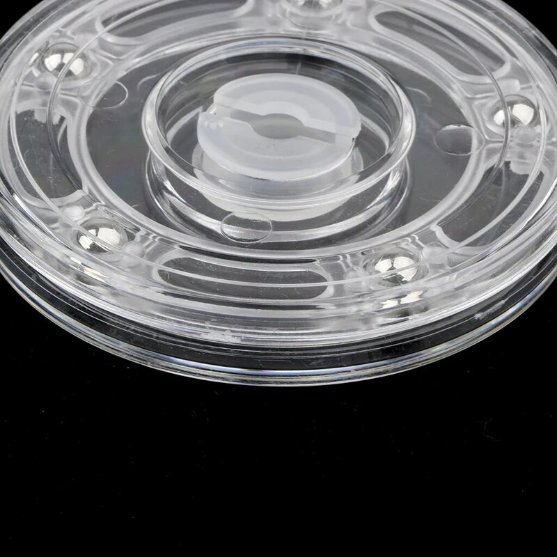 2x3 ''gramofon akrylowy obracany stojak wystawowy do zegarków Jewelries - Clear