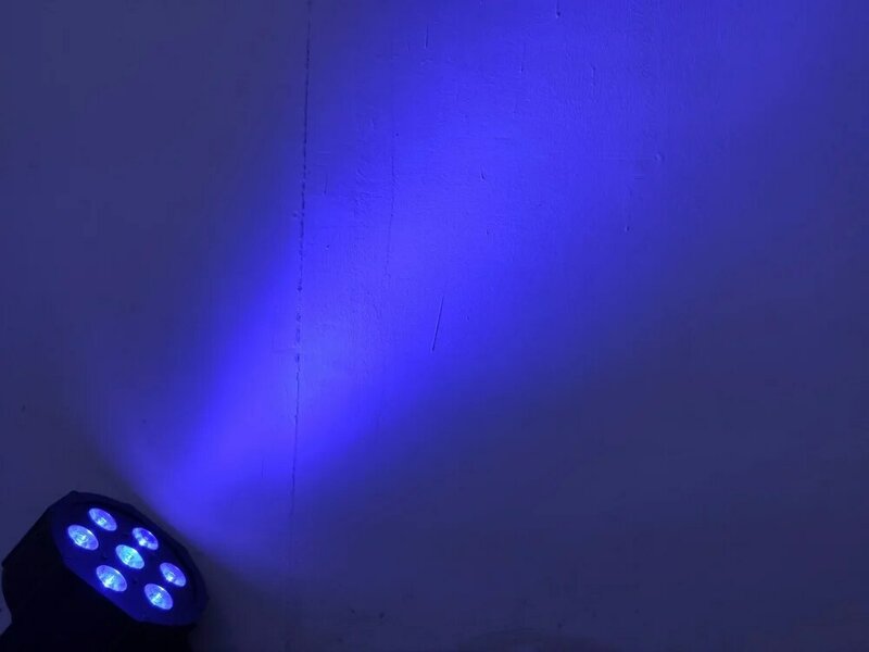 Éclairage de scène professionnel 7x18w RGBWA + UV à led dmx pour dj