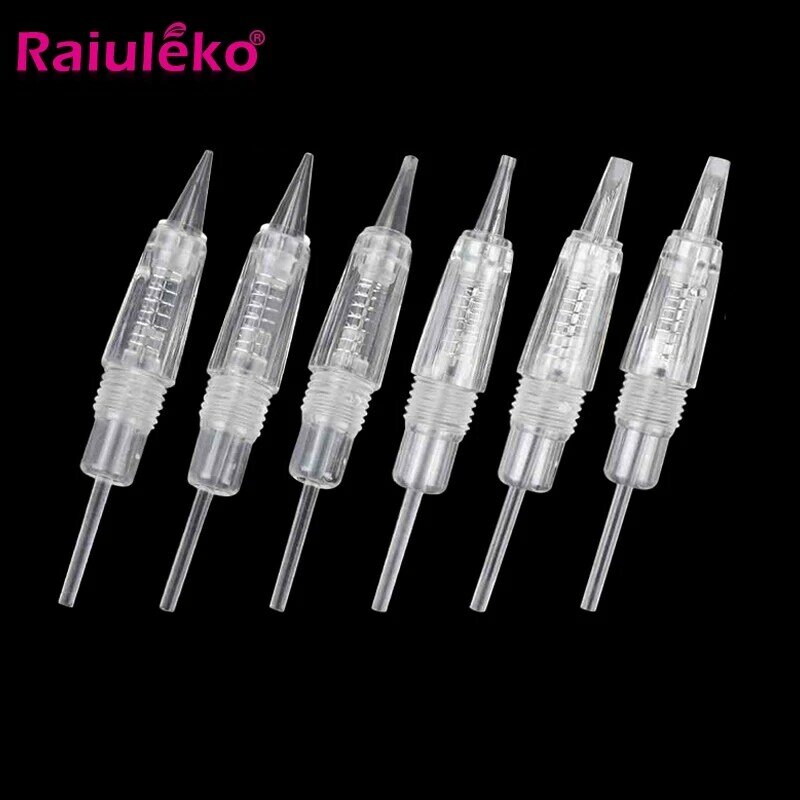 50/100pcs Screw Needles R1/R1 Blunt/R2/R3/R5/R7/F3/F5/F7 Machine V7 Charme Princesse Digital Permanent Makeup Cartridge Needles