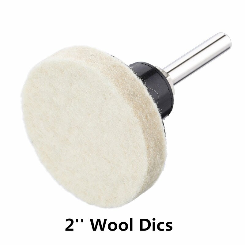 Tampone per disco a cambio rapido da 2 "supporto da 1/4'' gambo per condizionamento della superficie disco in lana anello per gancio in carta vetrata per lucidatura