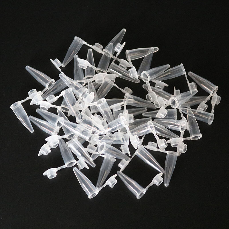 マイクロチップ0.2 ml,50本の透明なプラスチックチューブ,実験室試験用アクセサリー