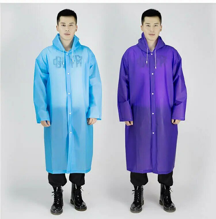 Freeship 2019 ผู้หญิงผู้ชายกันน้ำ Raincoat Rain Coat Hooded Poncho Rainwear สีผู้ใหญ่เสื้อกันฝน