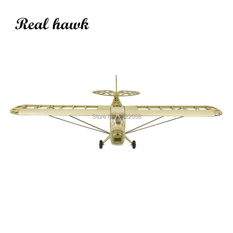 Balsa Wood Airplane Model, RC Building Toys, Wood Plane, J3 Cub, 1200mm Wingspan, Woodiness, Novo, 2019
