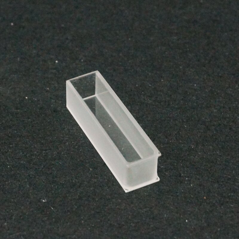 Celda de cubeta de vidrio óptico, de 10mm longitud de camino, para Espectrofotómetro UV