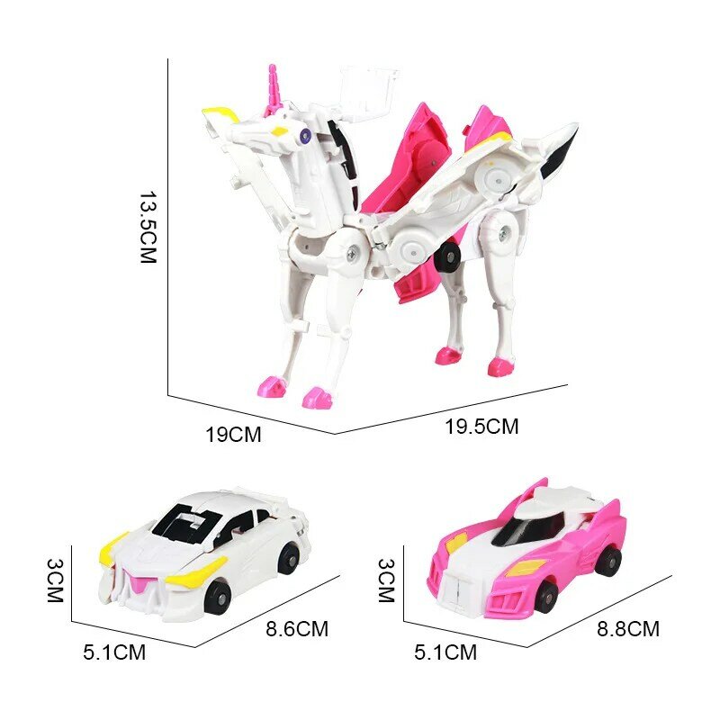 Hello Carbot Unicorn Mirinae Prime Unity Series Transformation Transforming Action Figure หุ่นยนต์รถ Unicorn รถ Transformer