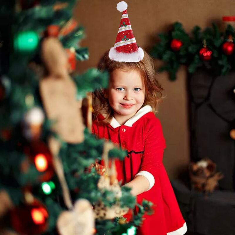 Bandana de natal para meninas moda e atraente chapéu de natal bandana acessórios para o cabelo cosplay natal feriado