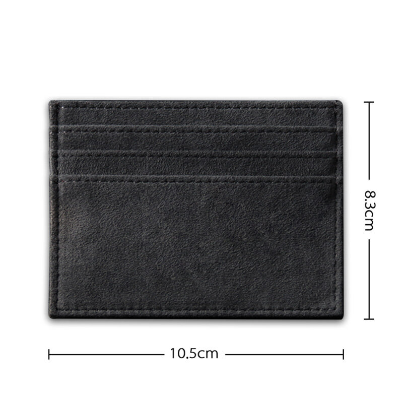 Ymwアルカンタラカードホルダー女性 & マンターンダウン毛皮高級人工皮革スリムカード財布小型、薄型カードパッケージ