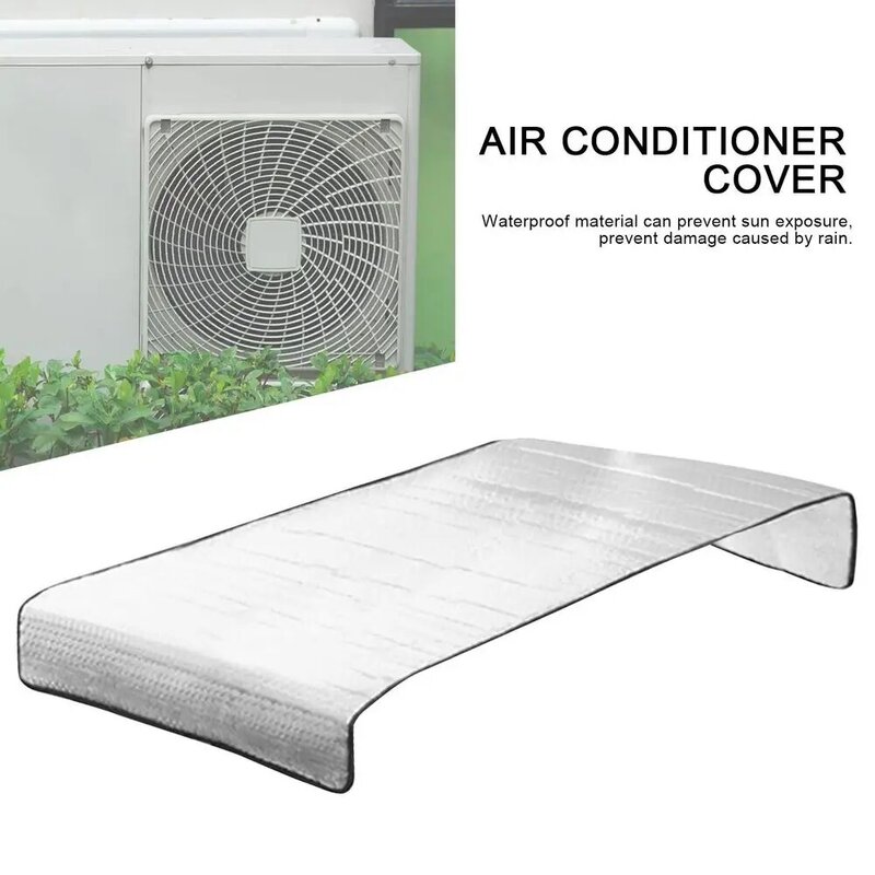 Cubierta de aire acondicionado a prueba de lluvia para exteriores, cubierta de polvo impermeable, lavado, bolsa de limpieza antipolvo y antinieve