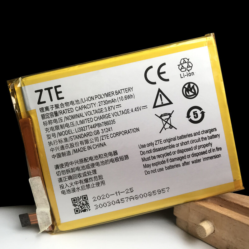New Original 2730mAh Bateria Para ZTE Lâmina V8 V0800 BV0800 Li3927T44P8h786035 V7 V7Plus V770 Xiaoxian 4 BV0701 Z10 Baterias