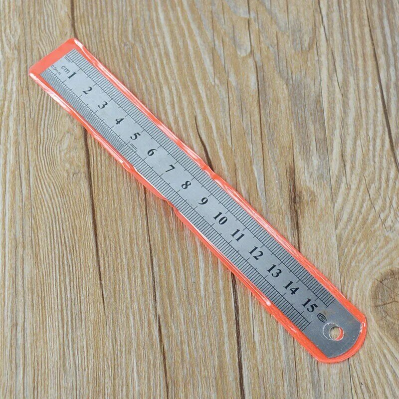 15cm 6 Inch Stainless Steel Metal Straight Ruler Precision Double Sided Learning Office Stationery Drafting Supplies