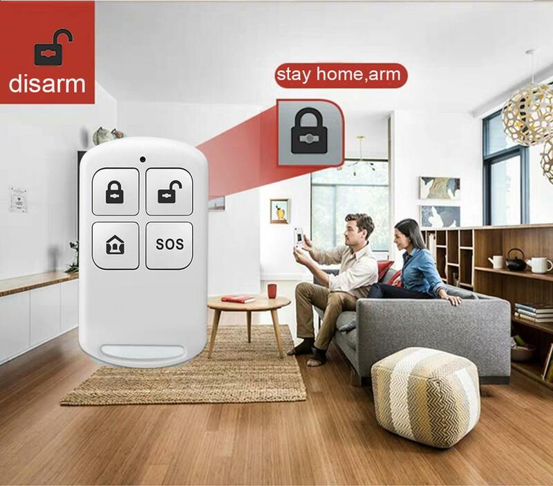 Pgst pg107 tuya sistema de alarme 4.3 polegada tela wifi gsm gprs assaltante segurança em casa com pir sensor movimento detector fumaça incêndio